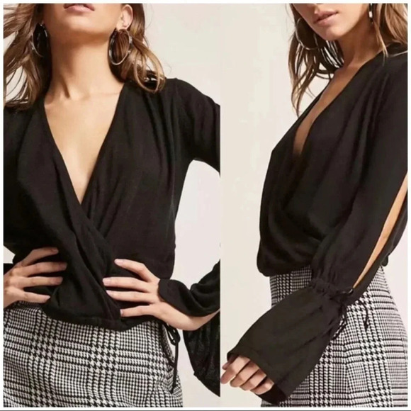 Slit Sleeve Top - Picture 2 of 4